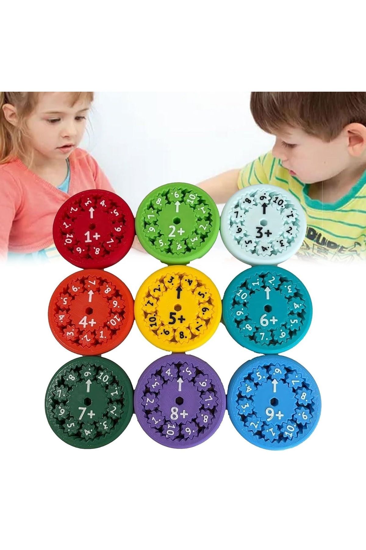 Choice-Math Fact Fidgets Spinners Toy Educational Spinner Toy For Learning Arithmetic Multiplication Div... 2