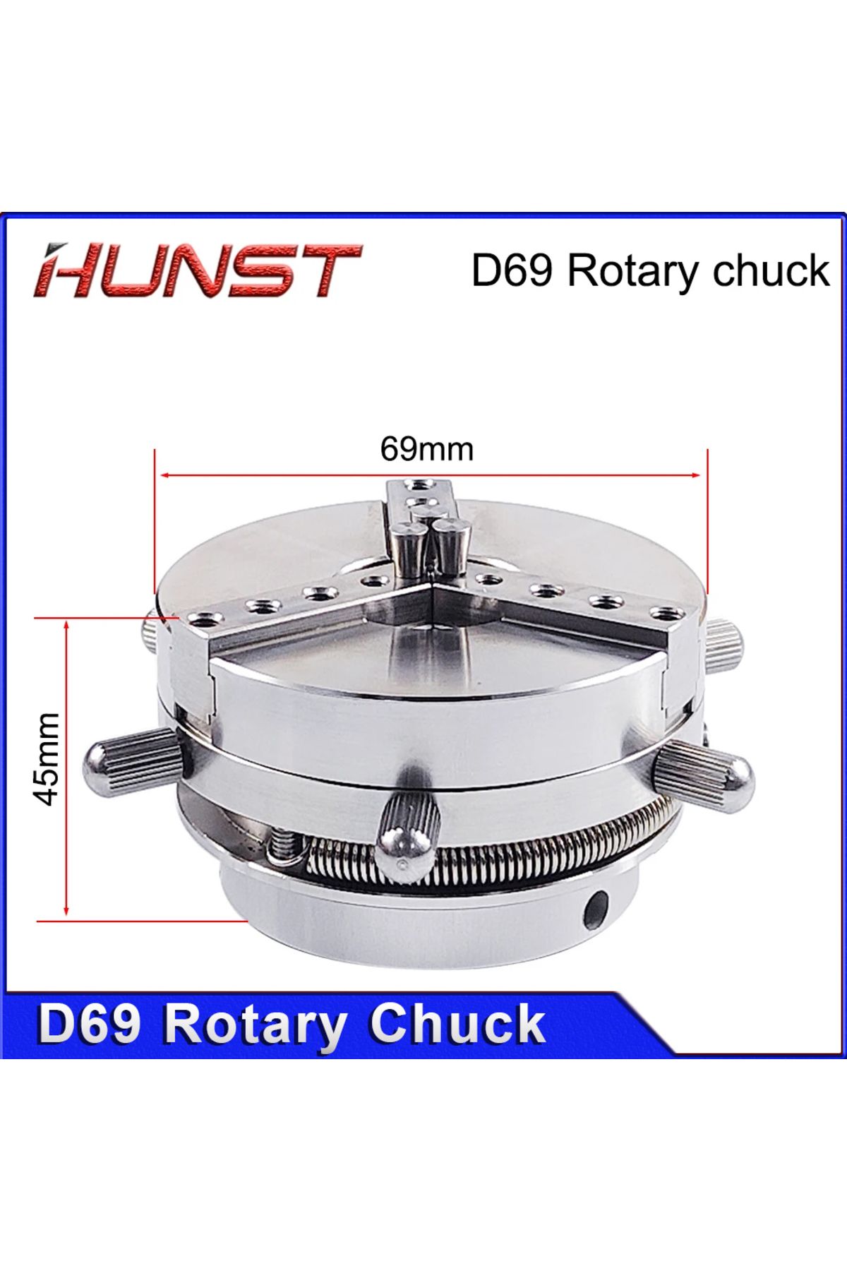 Choice-Hunst D69 Auto Lock Rotary Attachment CNC Router Laser Marking Machine Rotary Axis Chuck for Ring... 3