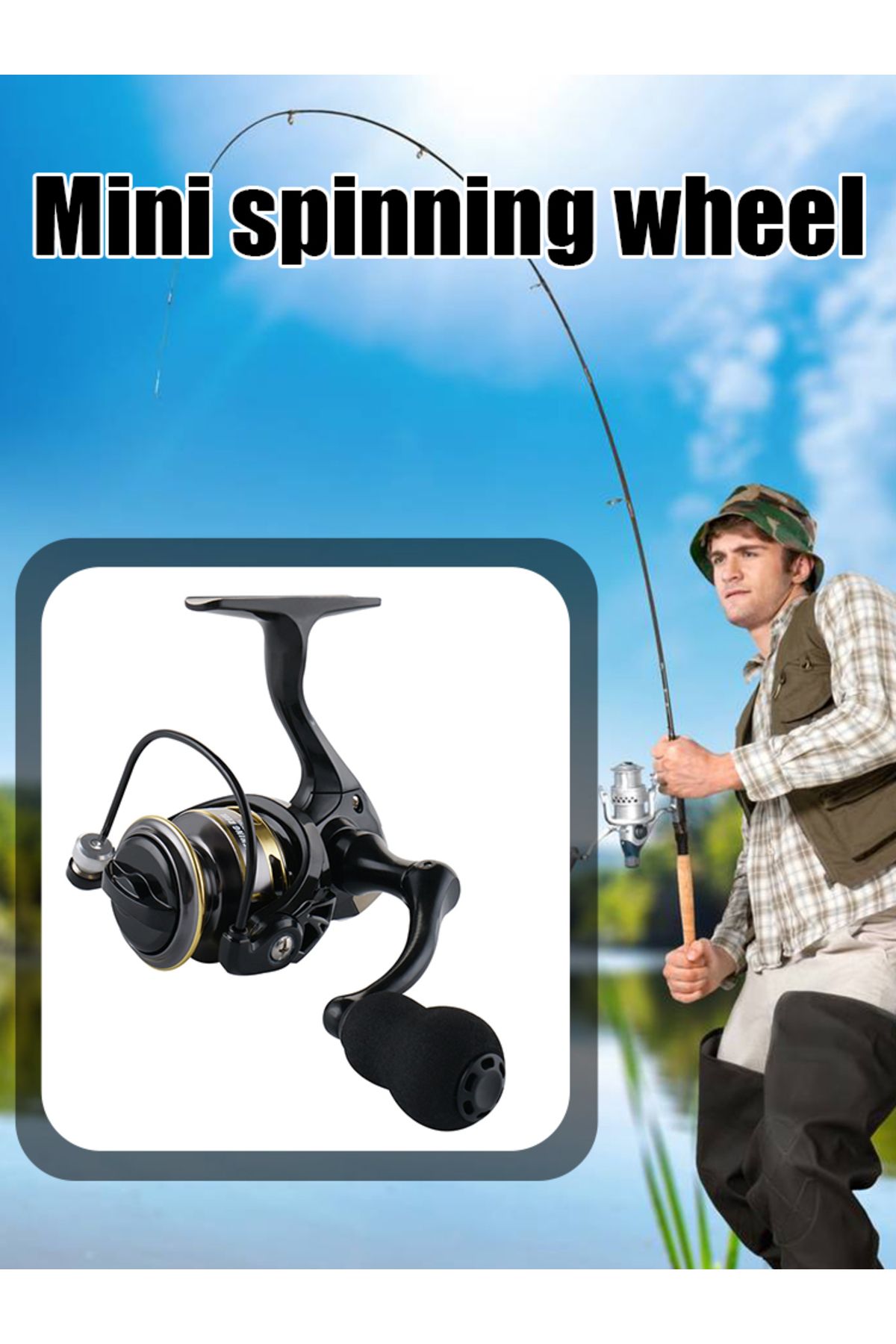 Choice-Mini Fishing Reel ZP 500/800 Series Powerful Spinning Fishing Reels Gear Ratio 5.2:1 Pocket Fishi... 8