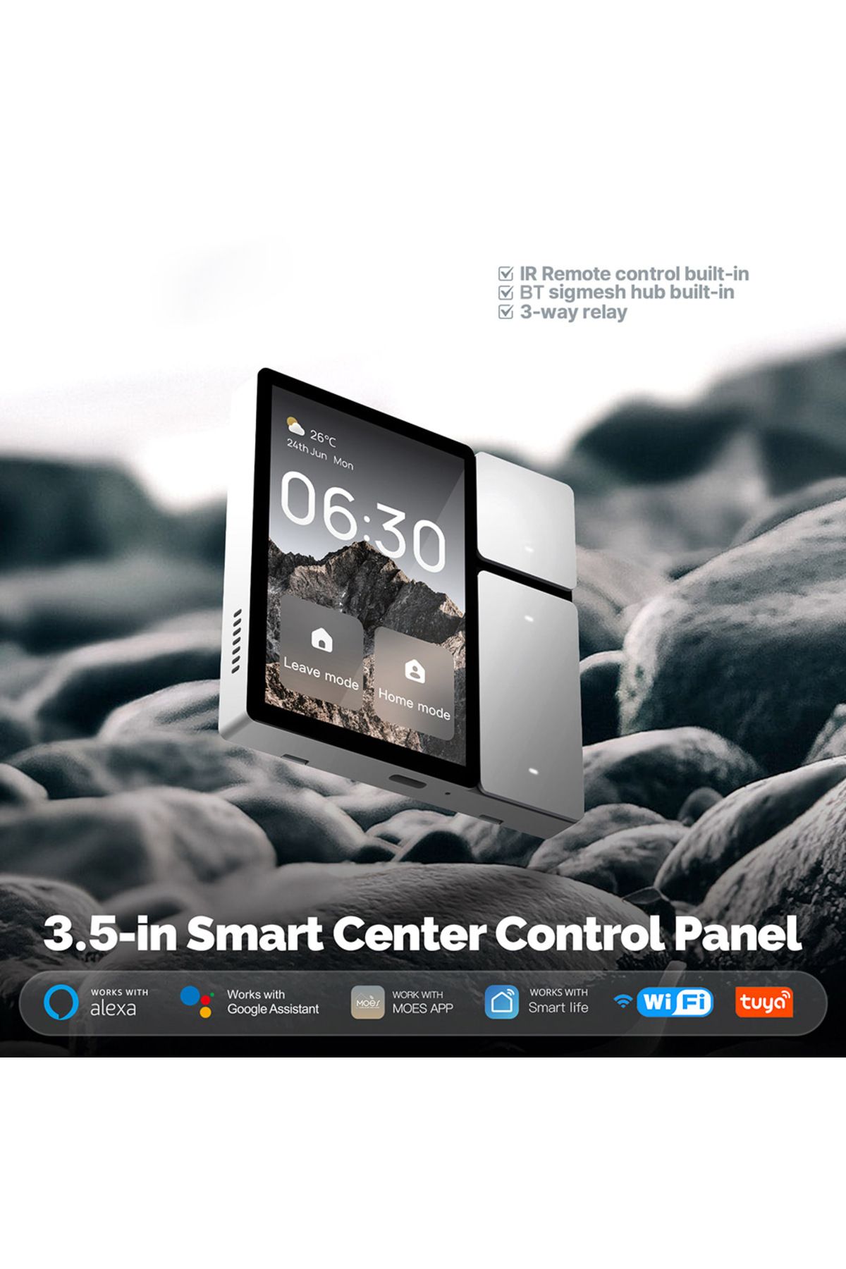 Choice-WiFi for Tuya Smart Touch Screen 3.5 Inch Center Control Panel IR Remote Control Smart Central Co... 3