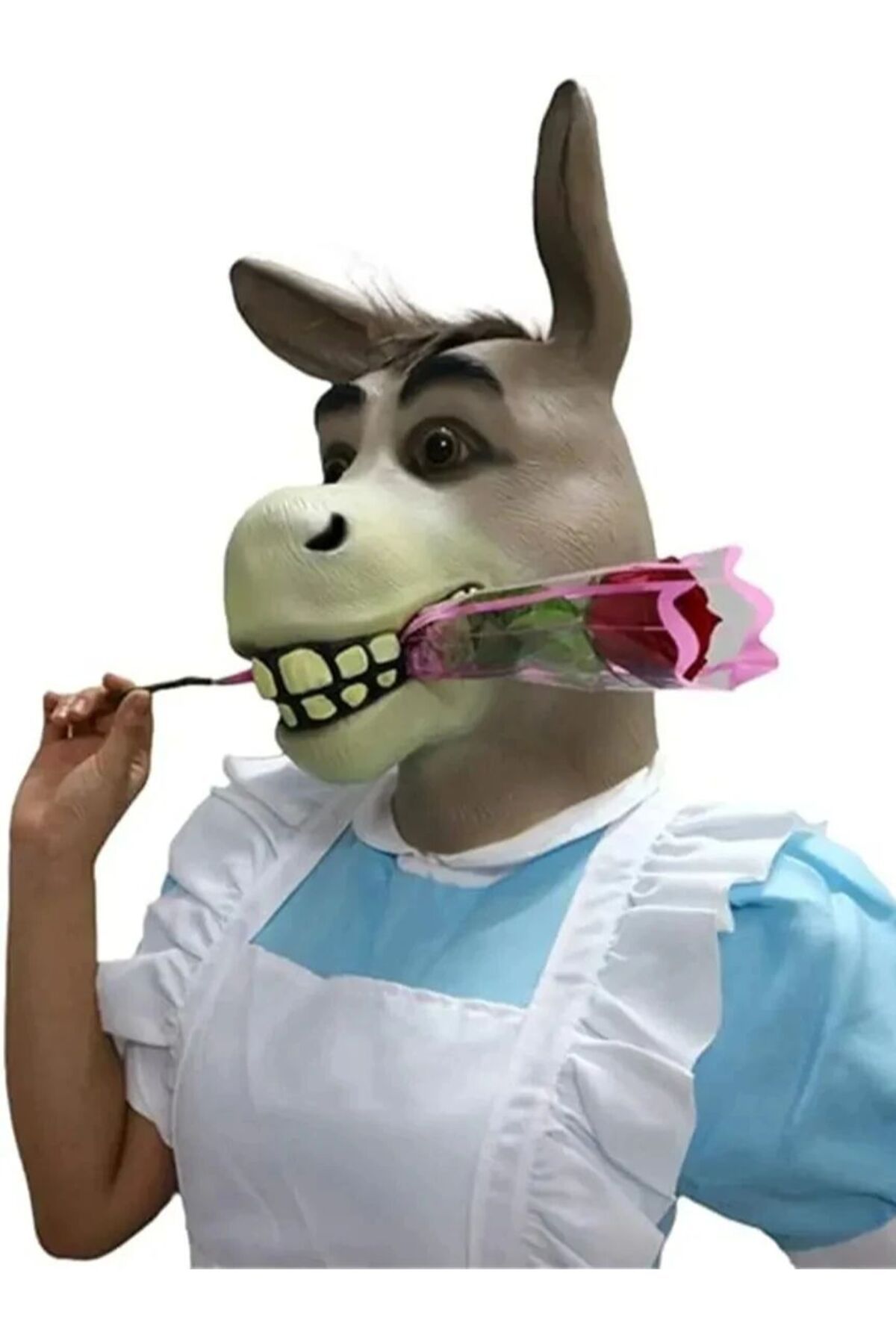 Choice-Donkey Head Mask Funny Animal Head Cover Anime Cosplay Costume Props Realistic Donkey Head Mask H... 8