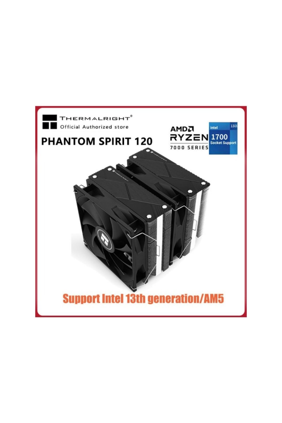 Choice-Thermalright PS120 SE 7 AGHP HeatPipes Dual Tower CPU Cooler 4pin PWM Dual Fan Air Radiator For L... 2