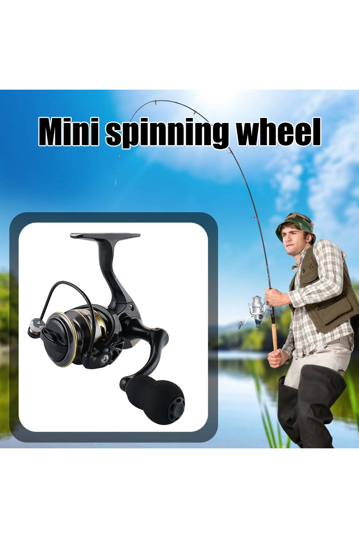Choice-Mini Fishing Reel ZP 500/800 Series Powerful Spinning Fishing Reels Gear Ratio 5.2:1 Pocket Fishi... 6