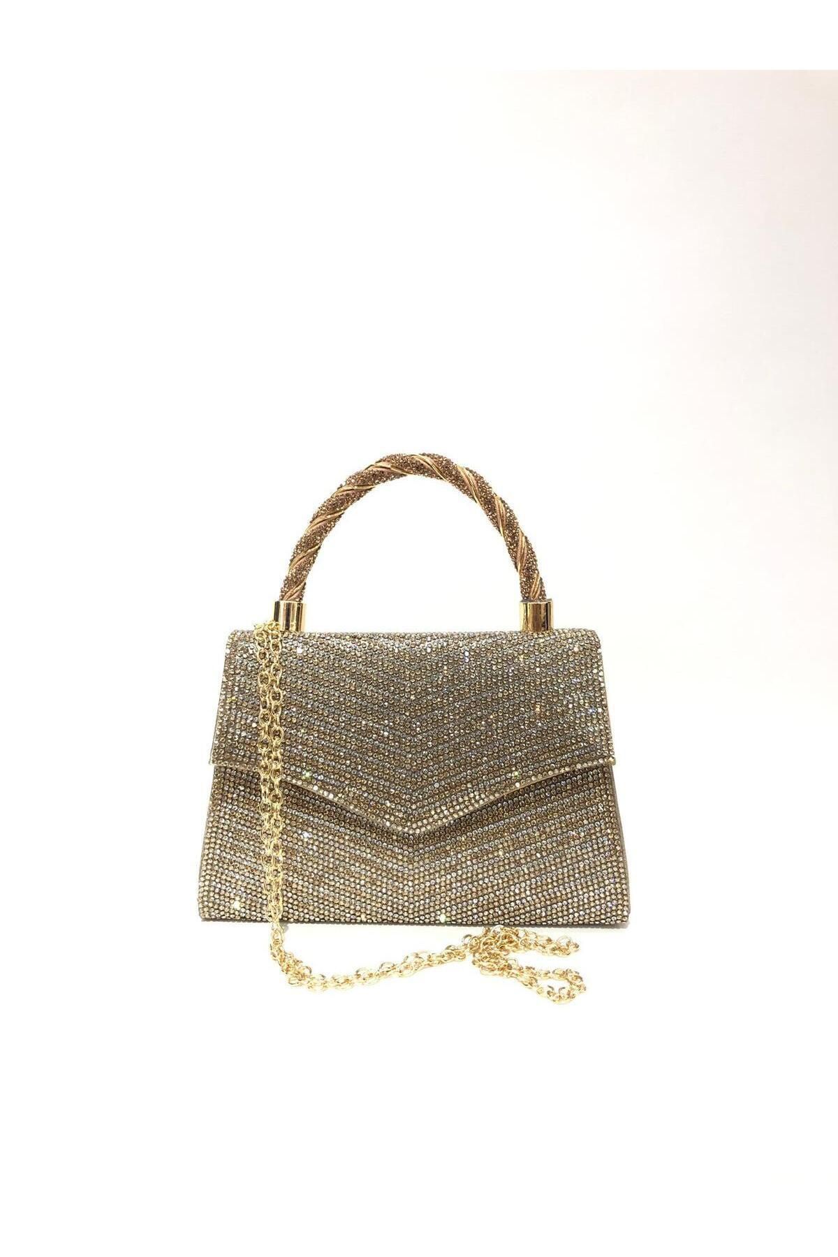 womenacs-Curea aurie cu lanț de piatră plină, elegantă, sezon nou, rochie de seară pentru femei, portofoliu, poșetă de nuntă 8