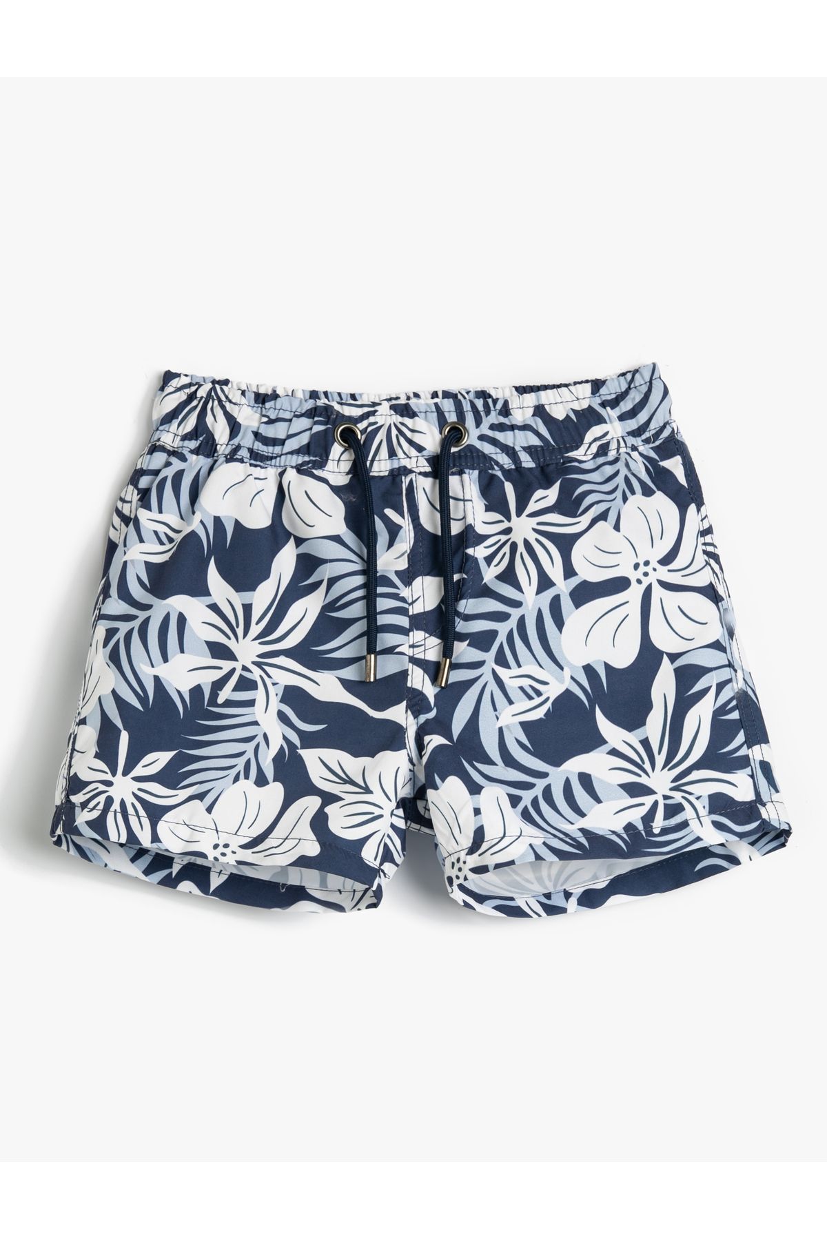 Koton-Swim Shorts Tie Waist Floral Patterned Mesh Lined 1