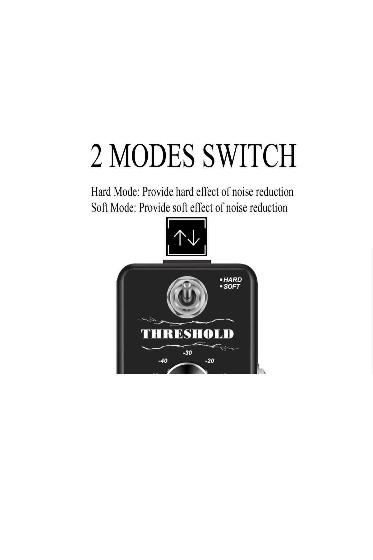 Choice-SOOMME HT-01 Noise Killer Pedal Noise Gate Suppressor Effect Pedal 2 Modes True Bypass for Electr... 3
