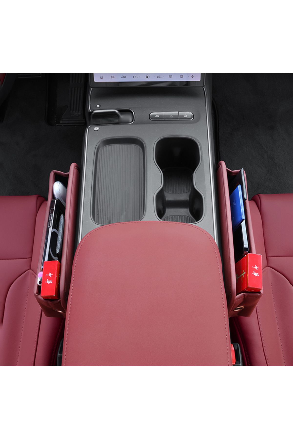 Choice-For Audi A6 S6 RS6 C5 C6 C7 C8 4B 4F 4G 4A Car Front Side Seat Crevice Storage Box Bag Built-in C... 5