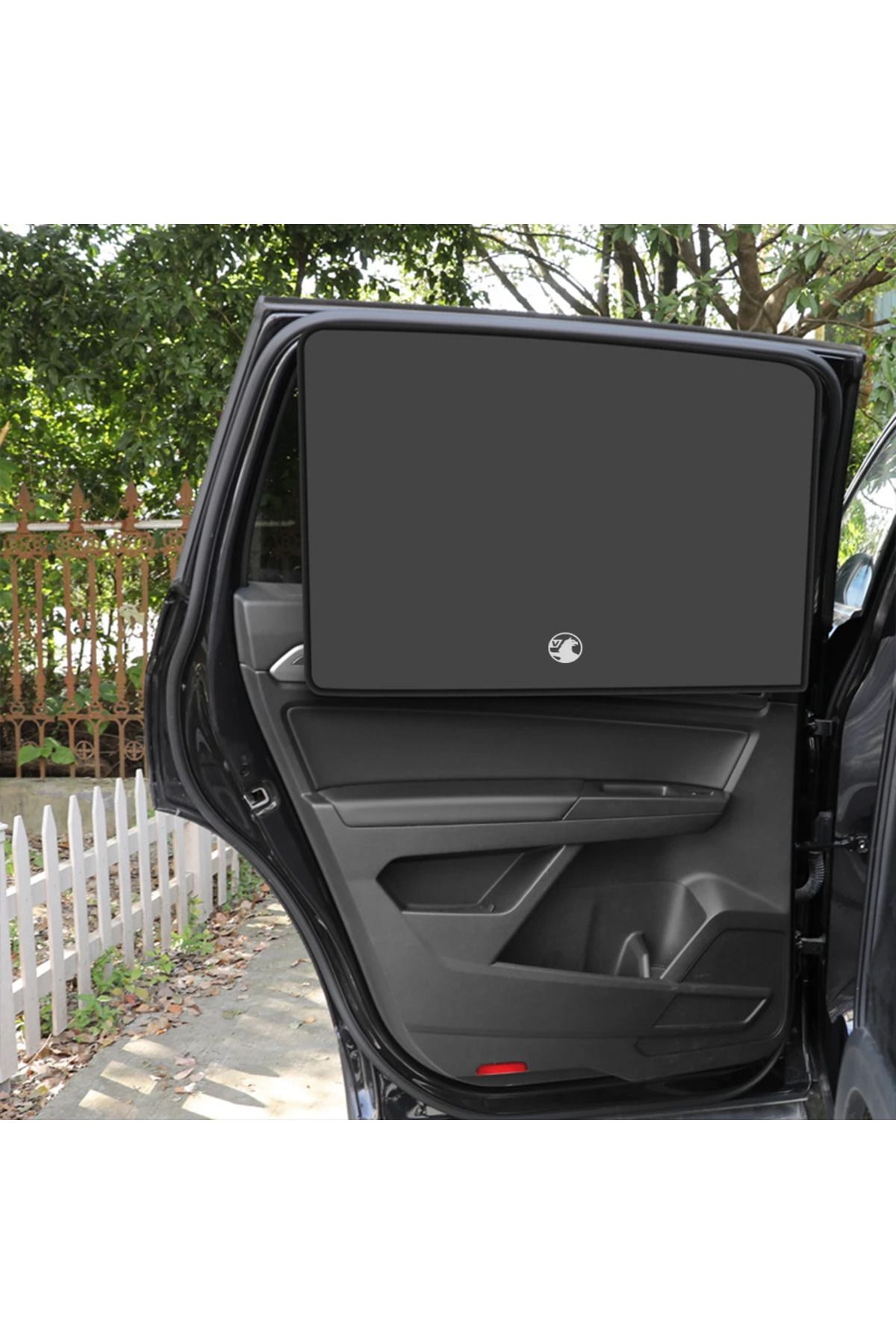 Choice-For Opel Crossland X Astra J Grandland Vauxhall K Auto Front Rear Black Sun Visor Magnetic Car Si... 3