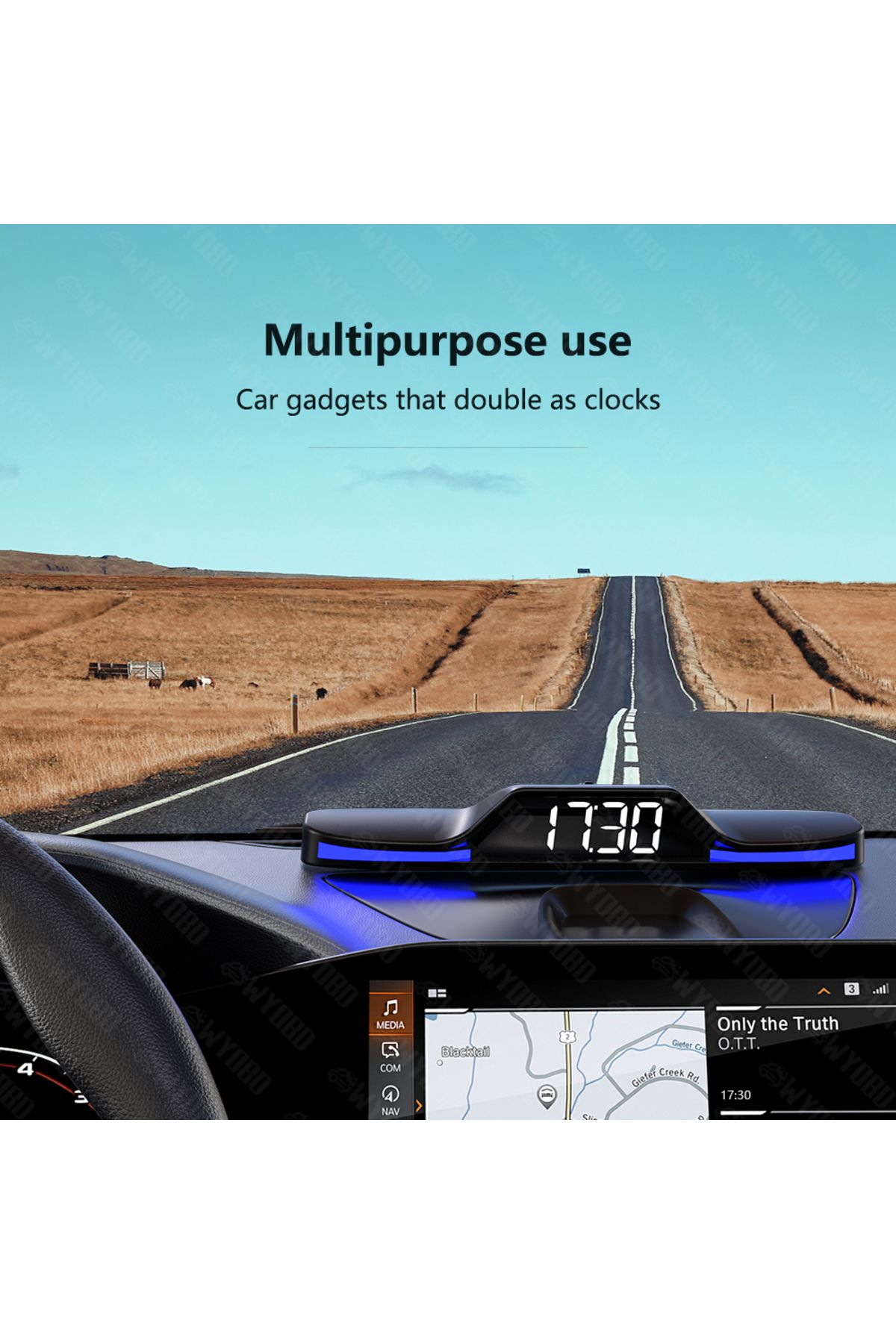 WYOBD-G15 HUD GPS Car Speedometer Electronic Digital Clock Head-Up Display Smart On-board Compute... 4