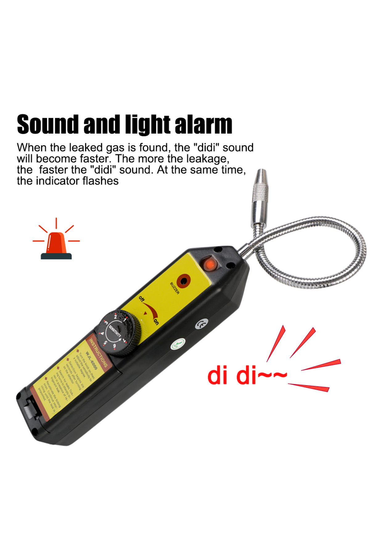Choice WJL6000 Gas Leakage Tester Refrigerant Gas Analyzer Car