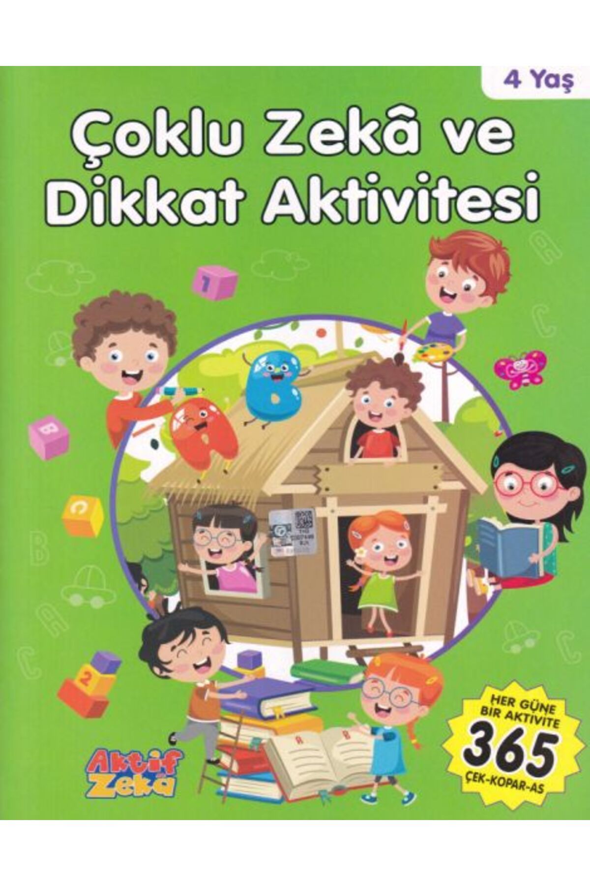 Aktif Zeka Yayınları 4 Yaş Çoklu Zeka ve Dikkat Aktivitesi - Yeşil Kitap