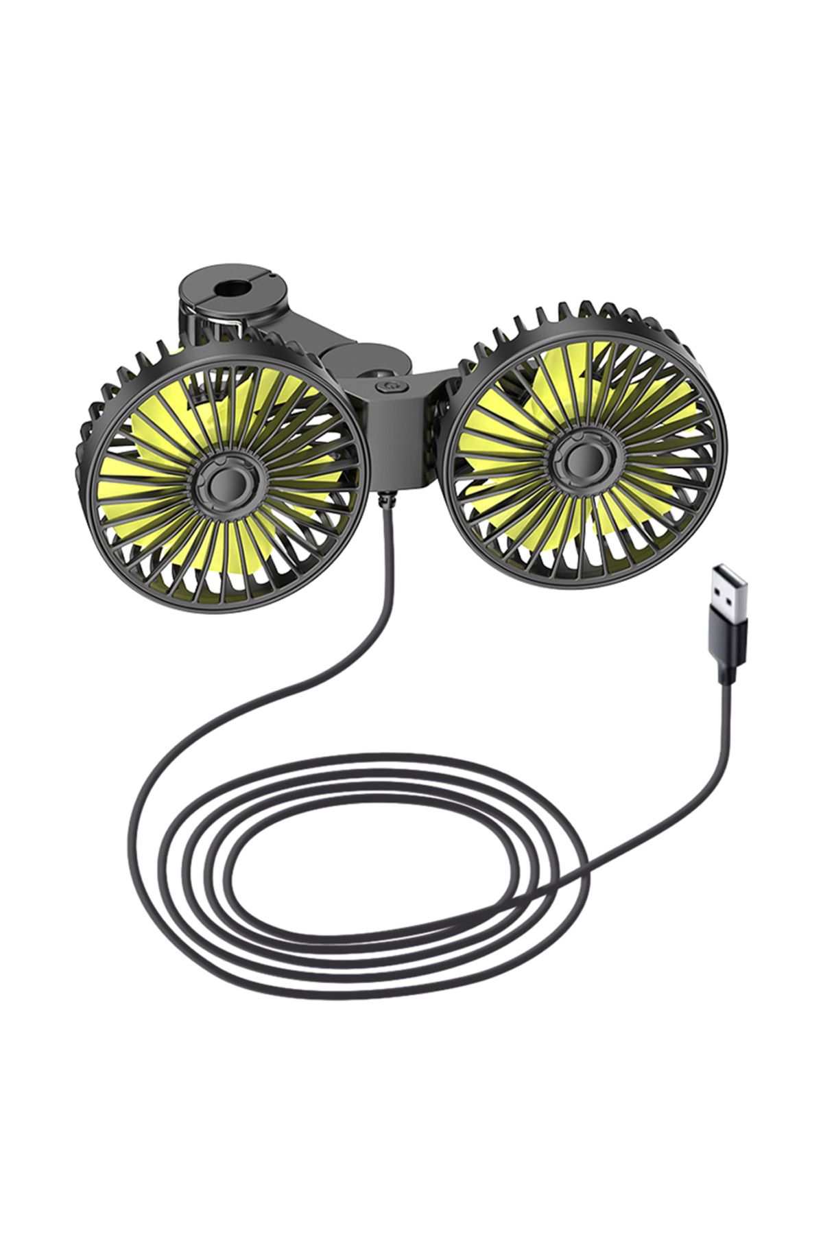 Choice-12V/24V Car Seat Back Cooling Fan 360 Degree Rotation USB Auto Headrest Ventilation Fan 3 Speed A... 3