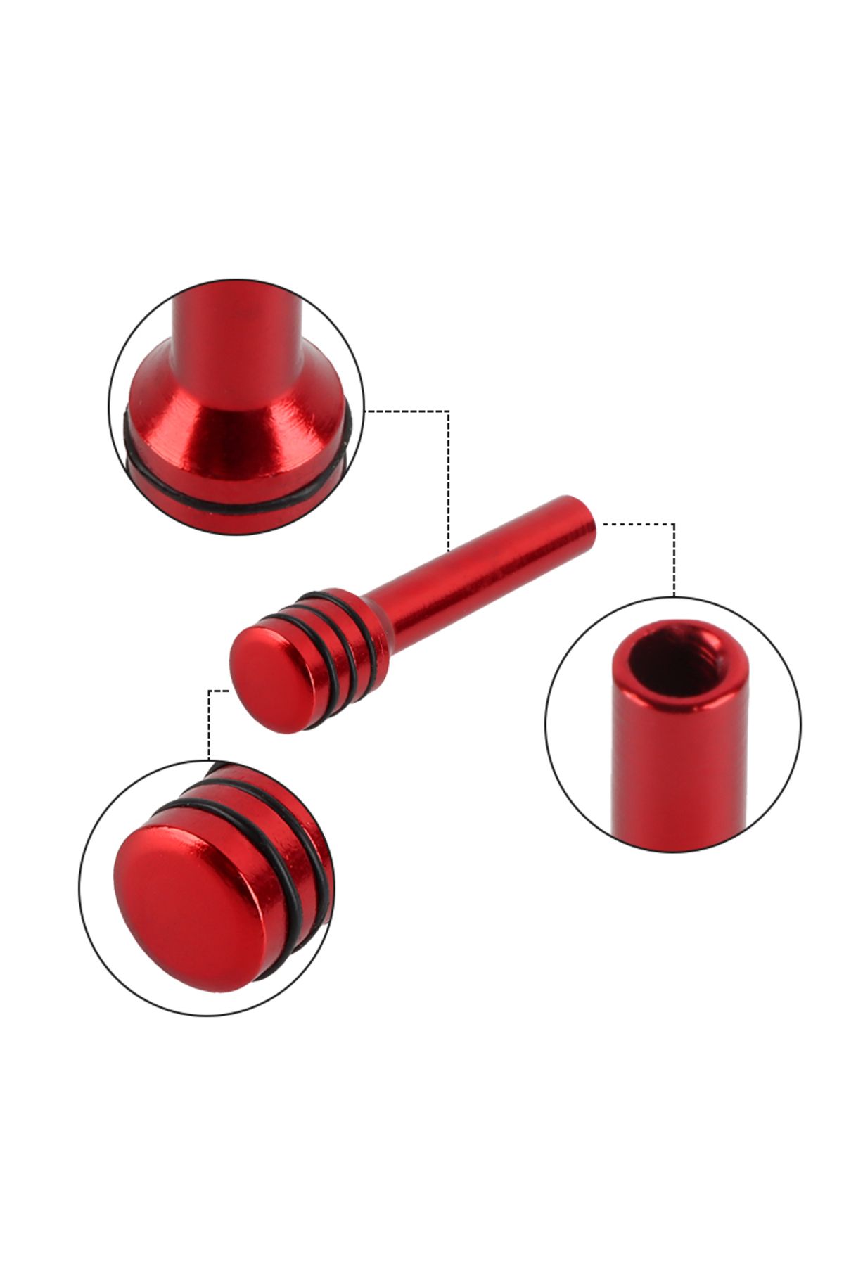 Choice-2/4PCS Car Door Lock Knob 49mm Pull Pins Aluminum Alloy Car Truck Security Interior Door Lock Eas... 4