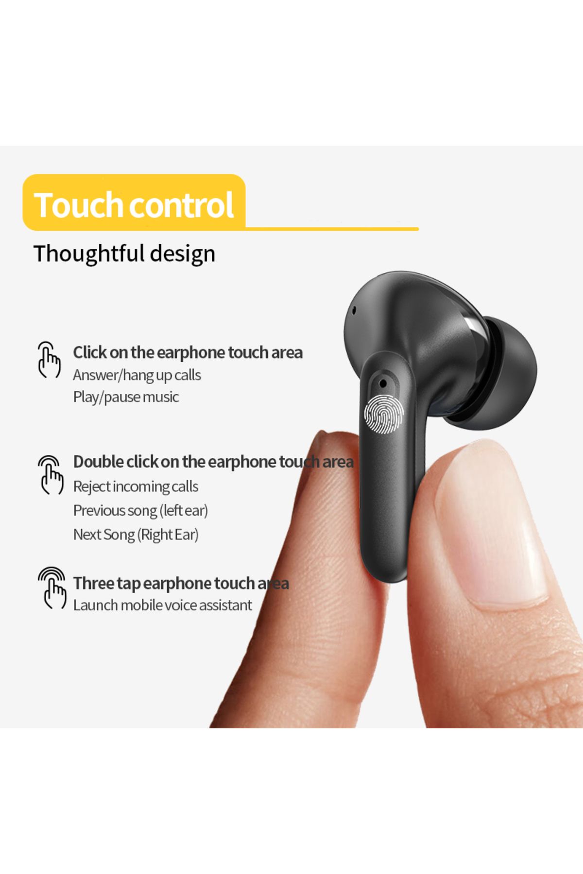 Choice-Aigo TA85 New 2024 TWS Wireless Bluetooth V5.4 Earbuds Active Noise Cancellation Headphone Waterp... 6