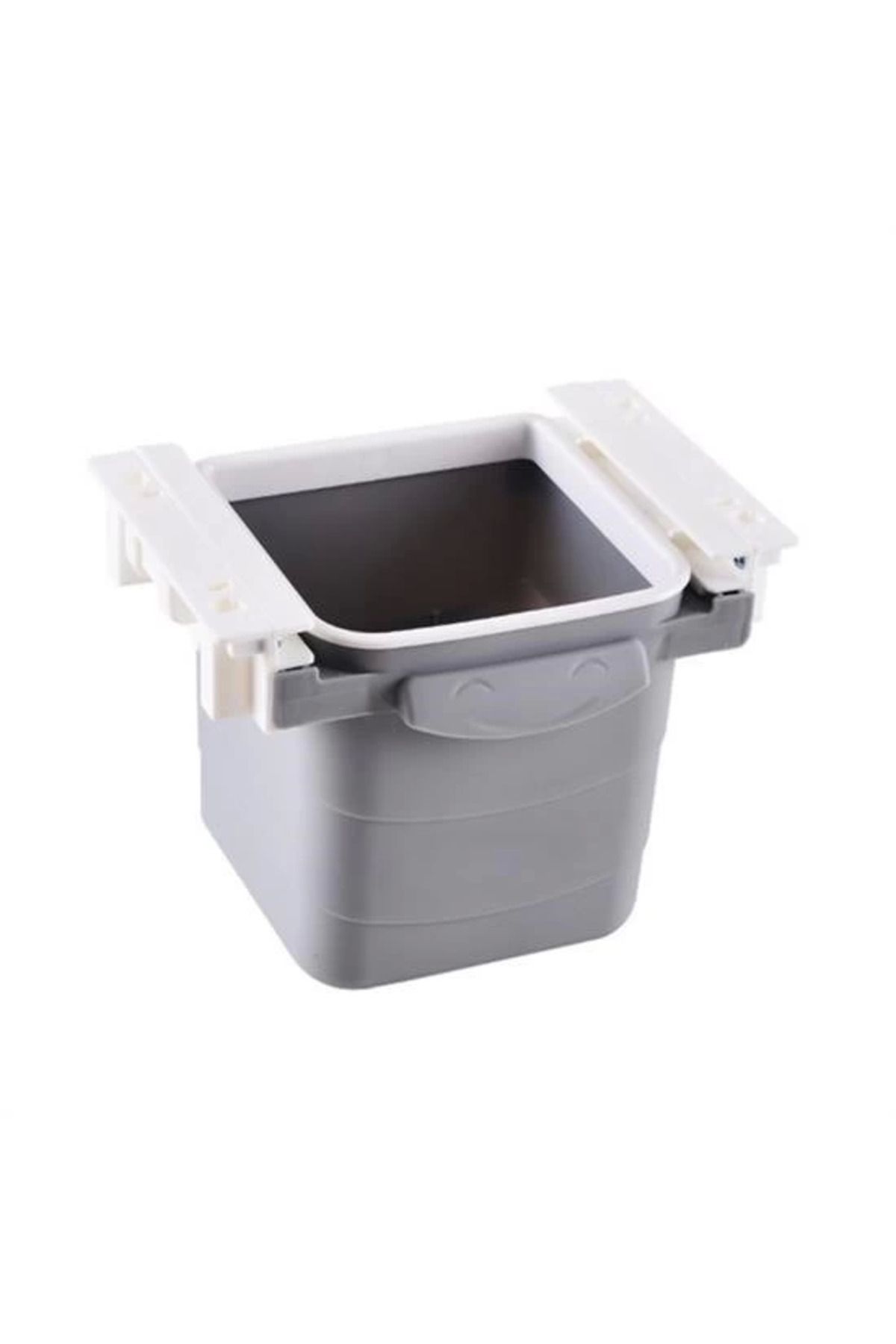 Epilons Mini Masa Çöp Kovası Plastik Tezgah Altı Geri Çekilebilir Yapışkanlı Görünmez Bölme Pratik