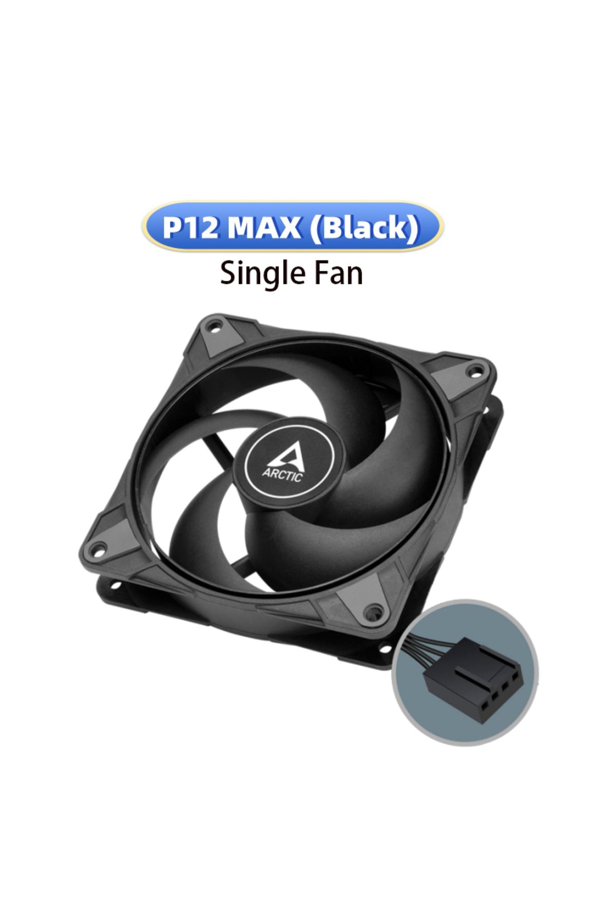 Choice-ARCTIC P12 Max, High-Performance 120mm Case Fan,PWM Controlled 200–3300 RPM,Optimised for Static ... 1