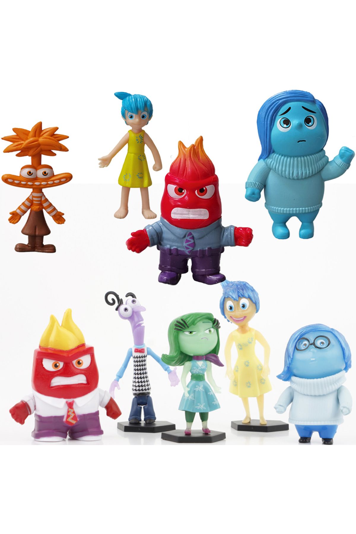 Choice-6pcs Inside Out Action Figure Toys Kid Birthday Gift Cake Topper Anime Baby Doll 2