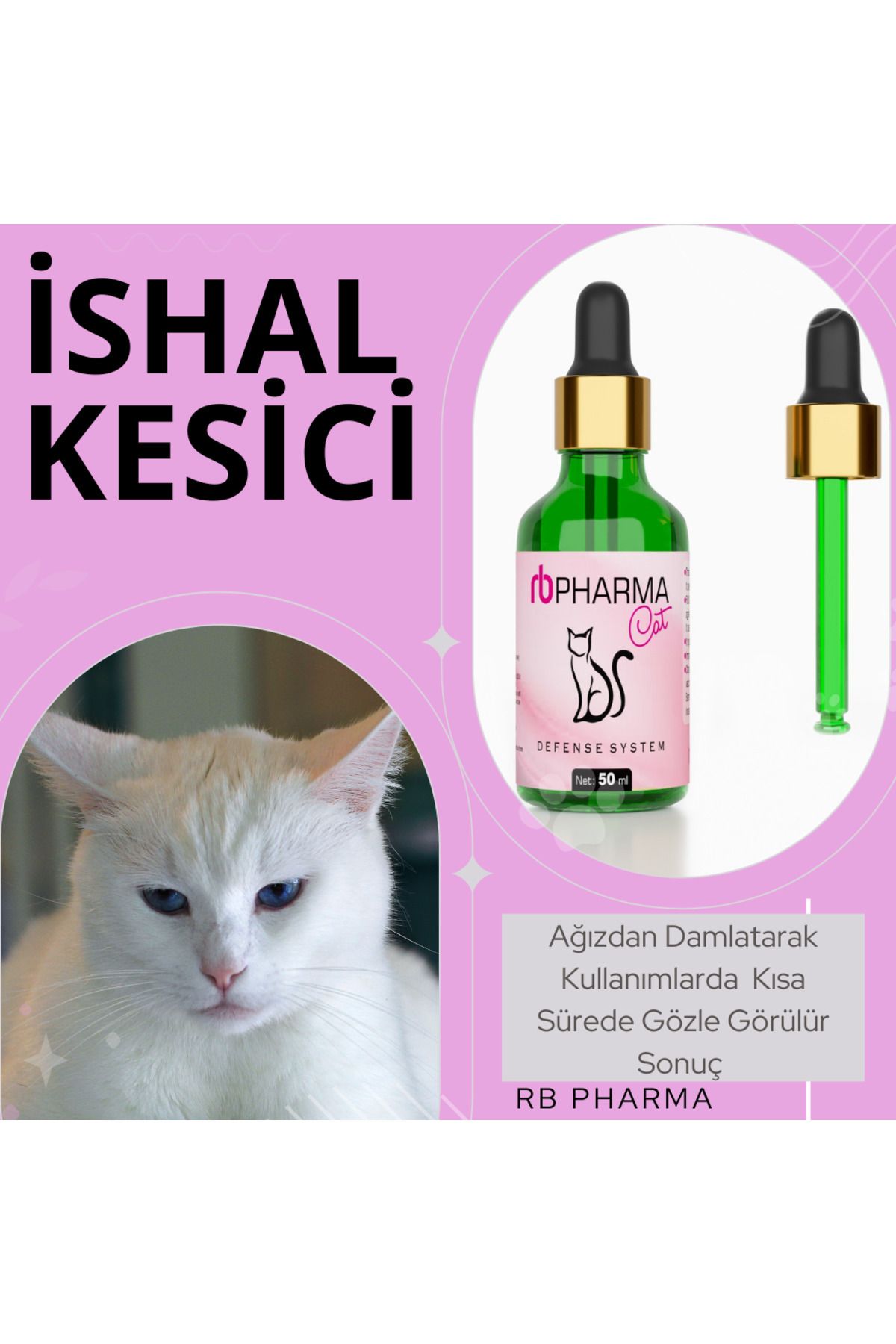 RB PHARMA Cat Kedilerimiz Için Ishal Kesici Ve Karaciğer Koruyucu