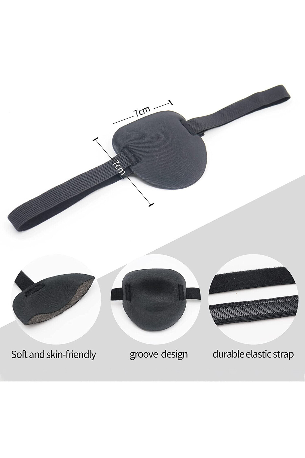 Choice-1 Pcs Eye Patch, Eye Patches For Adults, Adjustable Soft Amblyopia Lazy Eye Patches For Left Or R... 3