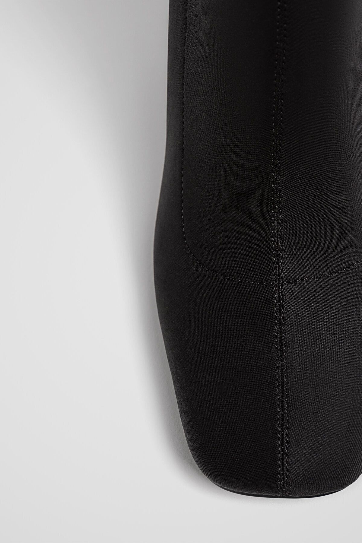 Stradivarius-Neoprene-effect high-heeled ankle boots 5