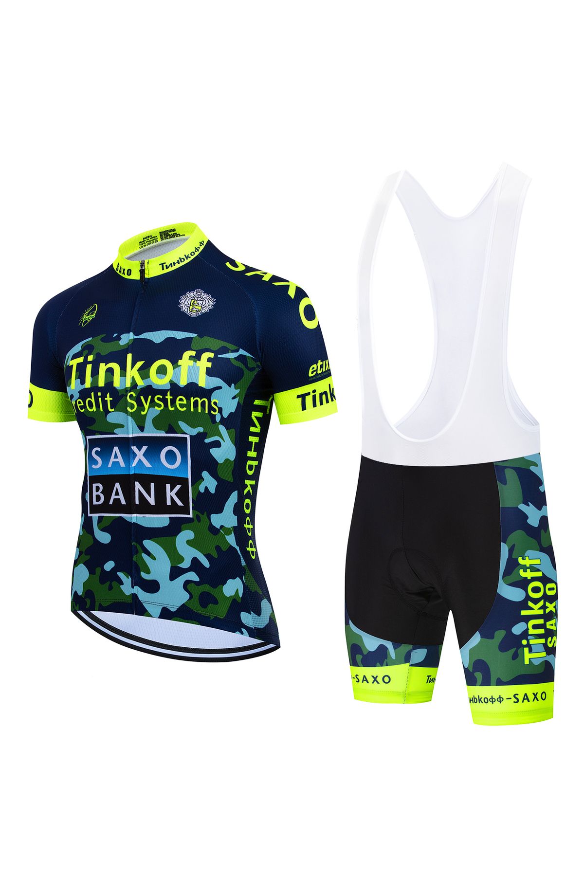 Choice-Saxo Bank Tinkoff TEAM Cycling Sets Triathlon Bicycle Clothing Breathable Anti-UV Mountain Cyclin... 3