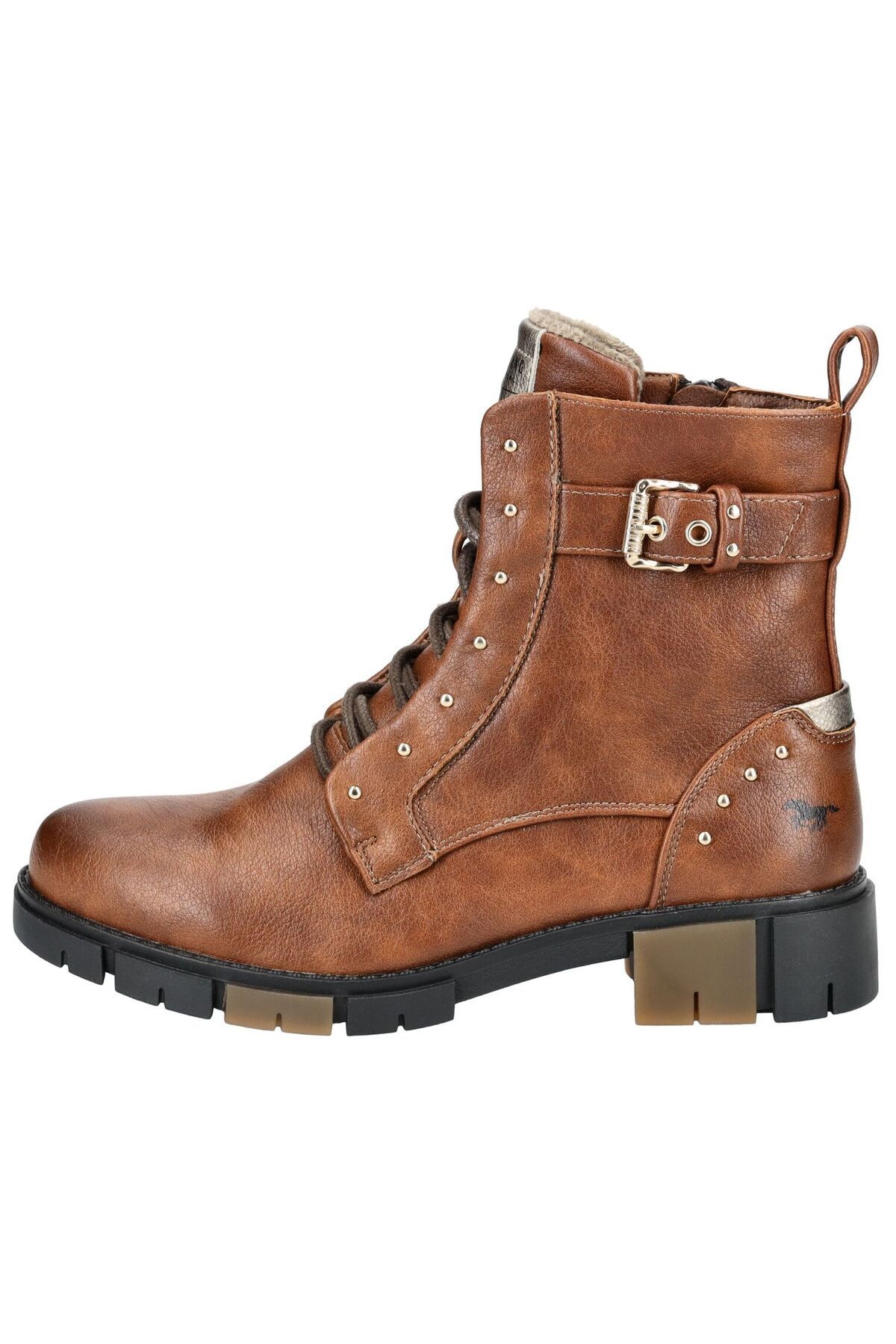 Mustang-Ankle Boots - Brown - Block 2