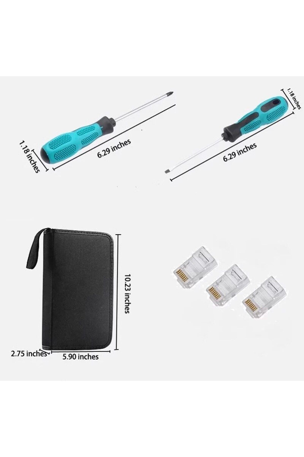 Choice-1 Set Five Types of Network Tool Kit Wire Clamp Combination Network Toolkit Household Manual Tool... 6