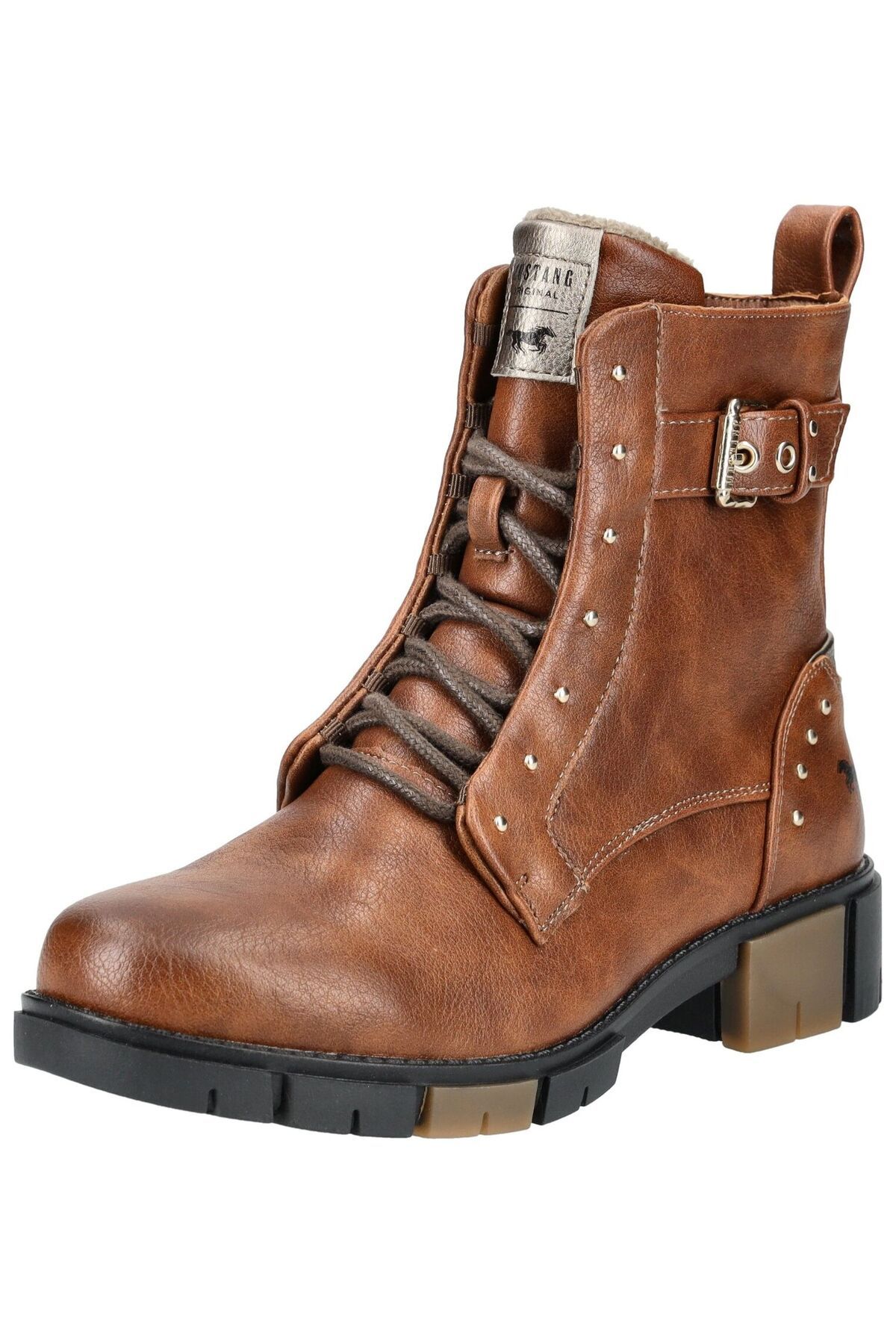 Mustang-Ankle Boots - Brown - Block 1