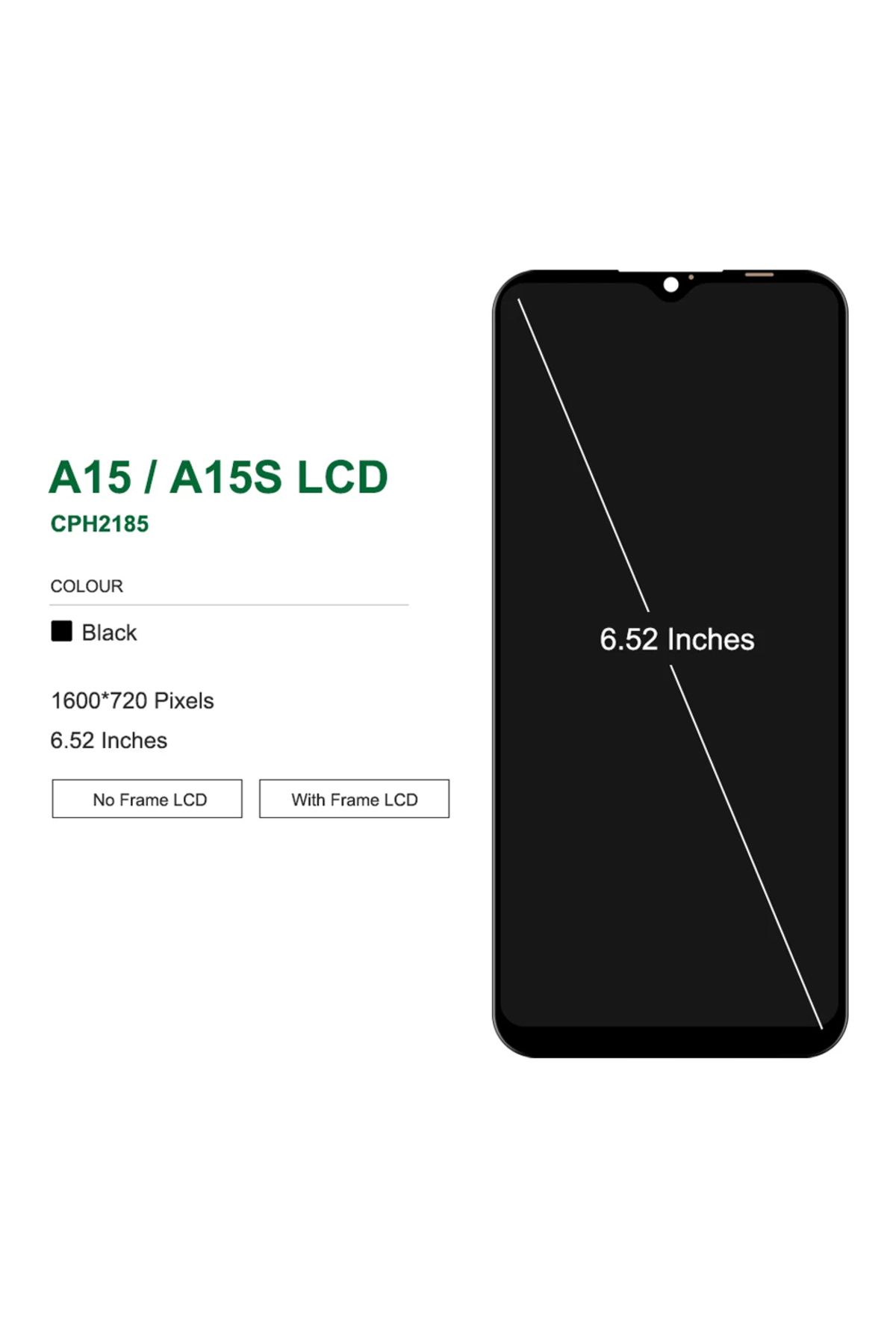 Choice-6.52" For Oppo A15 LCD Display CPH2185 Touch Screen Digitizer Assembly Replacement For A15s CPH21... 3