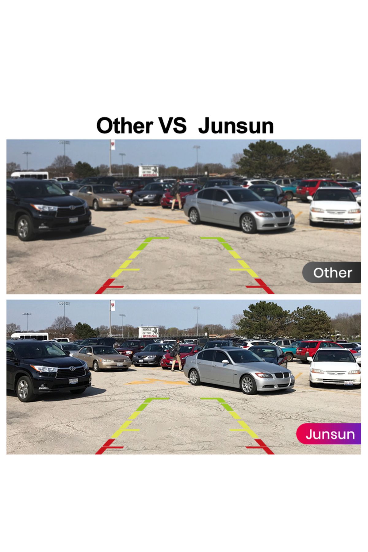 Junsun-Car Rearview Camera 480P Resolution WaterProof 120°Wide-Angle Reverse Backup Parking Camera for J... 3
