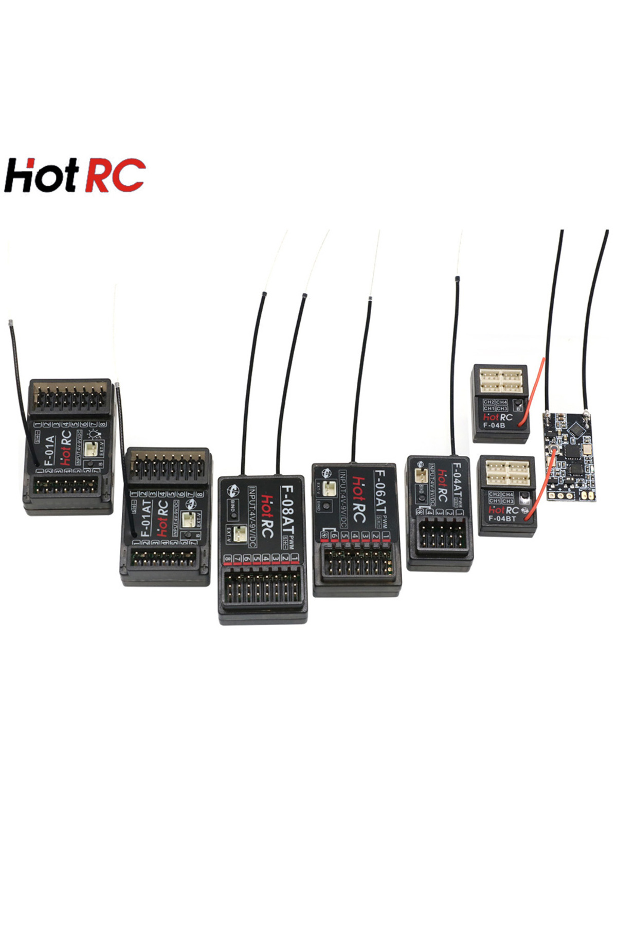 Choice-Hotrc Hot RC 4/5/6/8CH RC Receiver 2.4GHz Gyro for CT-4A CT-6A CT-8A HT-6A HT-8A DS600 DS-4A RC R... 2
