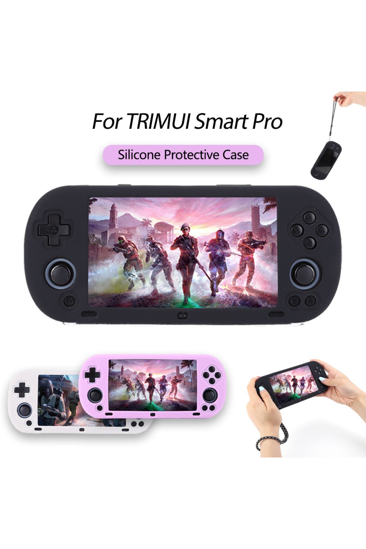Shunmaii-Case Cover For Trimui Smart Pro Retro Handheld Game Console Silicone Protective Case Sleeve Shell... 8