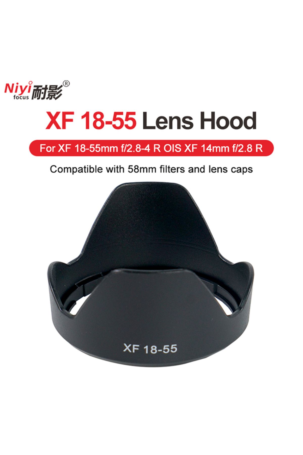 Choice-XF 18-55 Camera Lens Hood for Fuji XF zoom 18-55mm f2.8-4 R OIS XF 14mm f/2.8 14 2.8 R Lens Plast... 8
