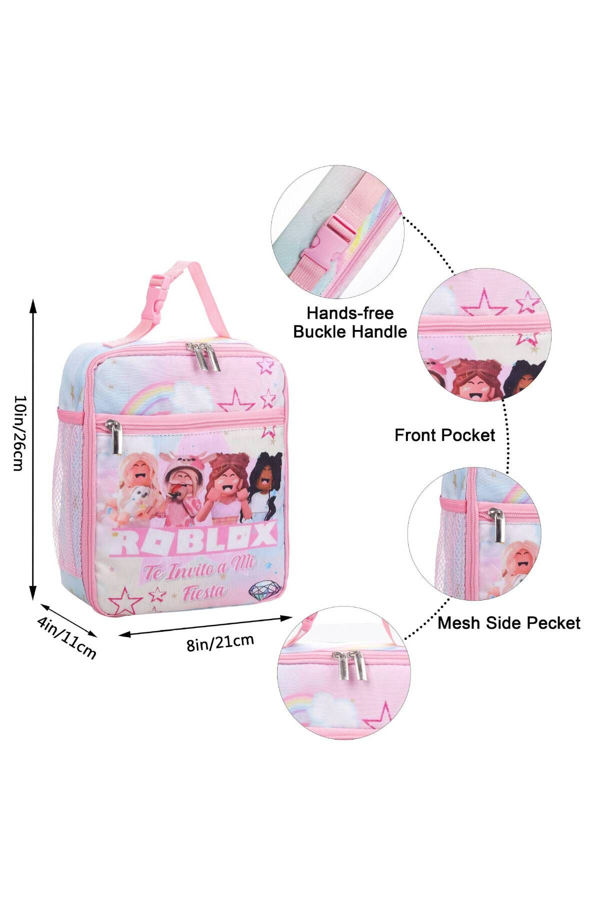 Choice-Spot ROBLOX Backpack Virtual World Three-piece School Bag Primary School Student Backpack Junior ... 6