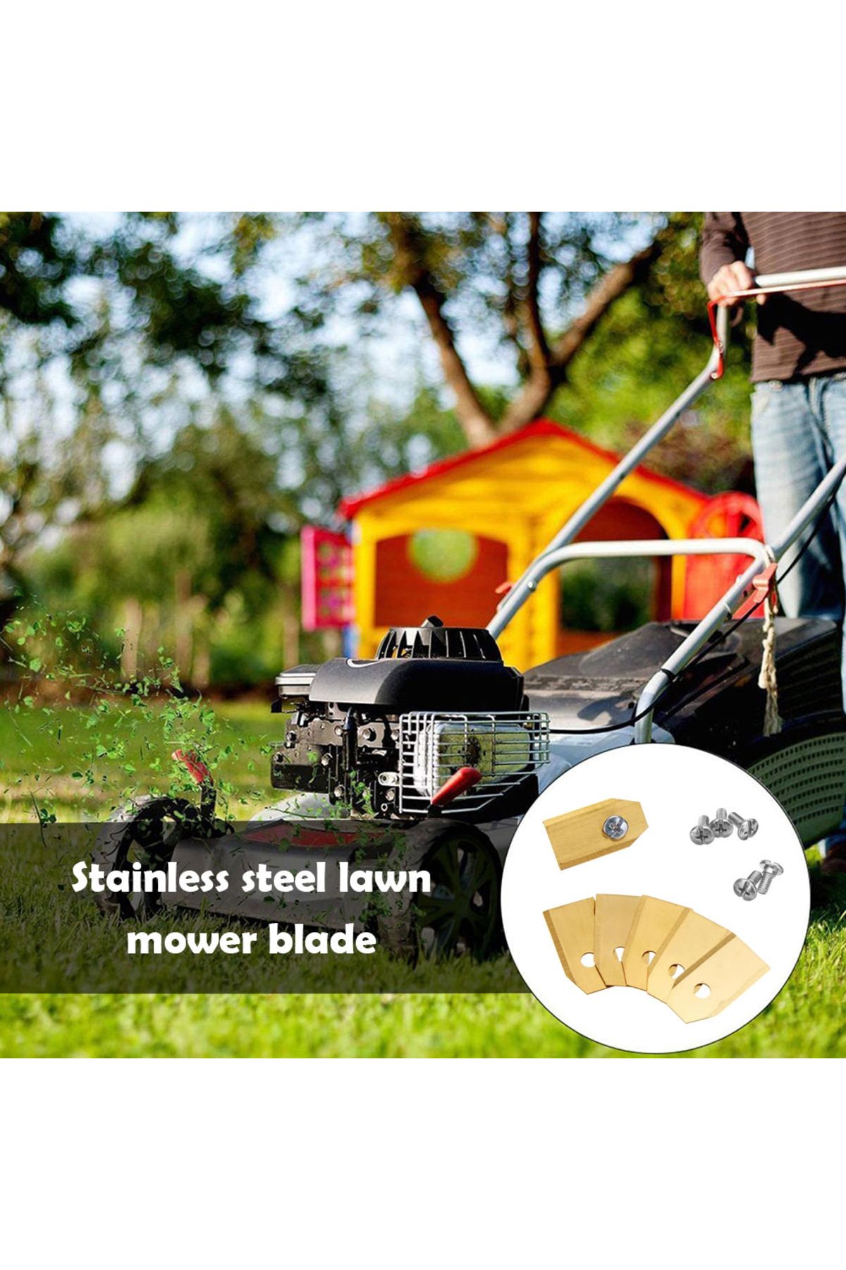 Choice-30PCS Trimmer Blade Lawn Mower Grass Replacement Trimmer Cutter Piece For Husqvarna Automower/Gar... 3