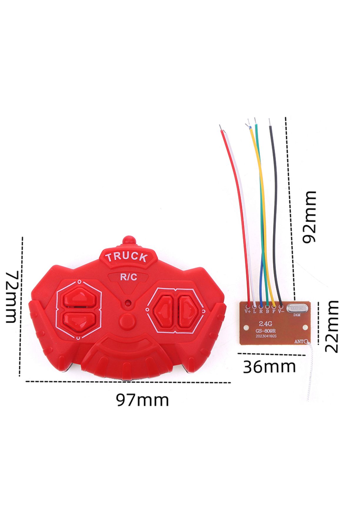 Choice-2.4G Four-way Remote Control Module 4CH RC Remote Control Transmitter Receiver Circuit Board Acce... 7