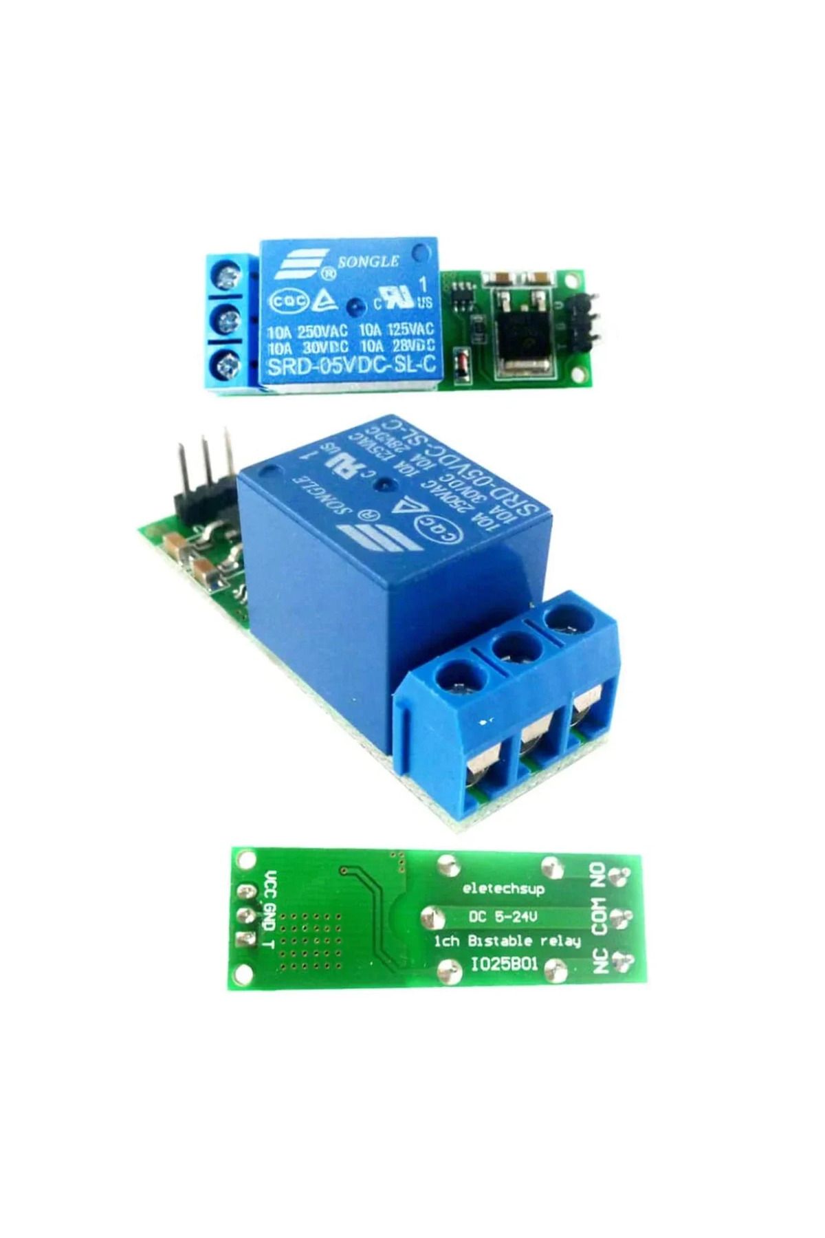 Choice-6-24V Mini Flip-flop Relay Module: Bistable Self-Locking Switch, Low Pulse Trigger Board, Open/Cl... 5