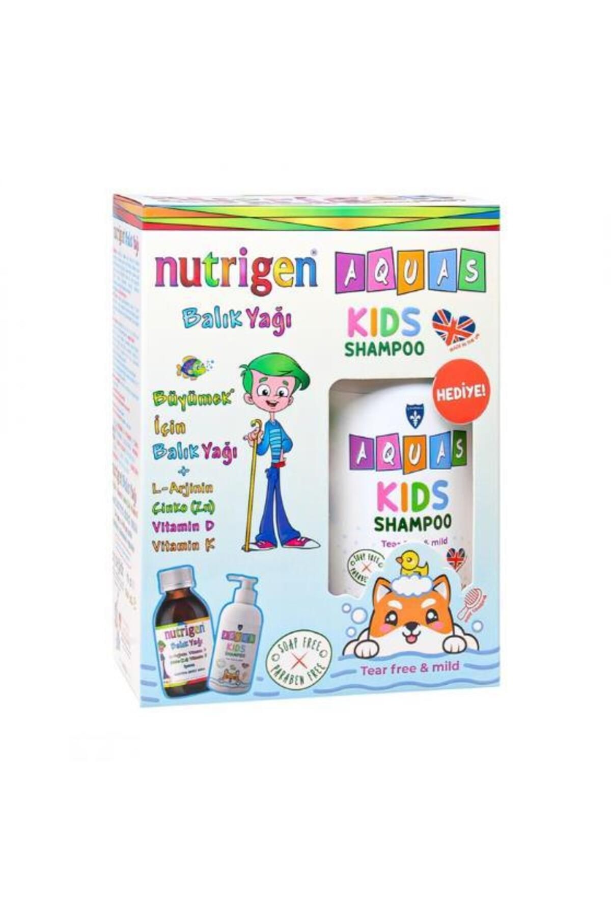 Nutrigen Balık Yağı Şurubu 200 ml + Aquas Kids Şampuan 250 ml Hediyeli