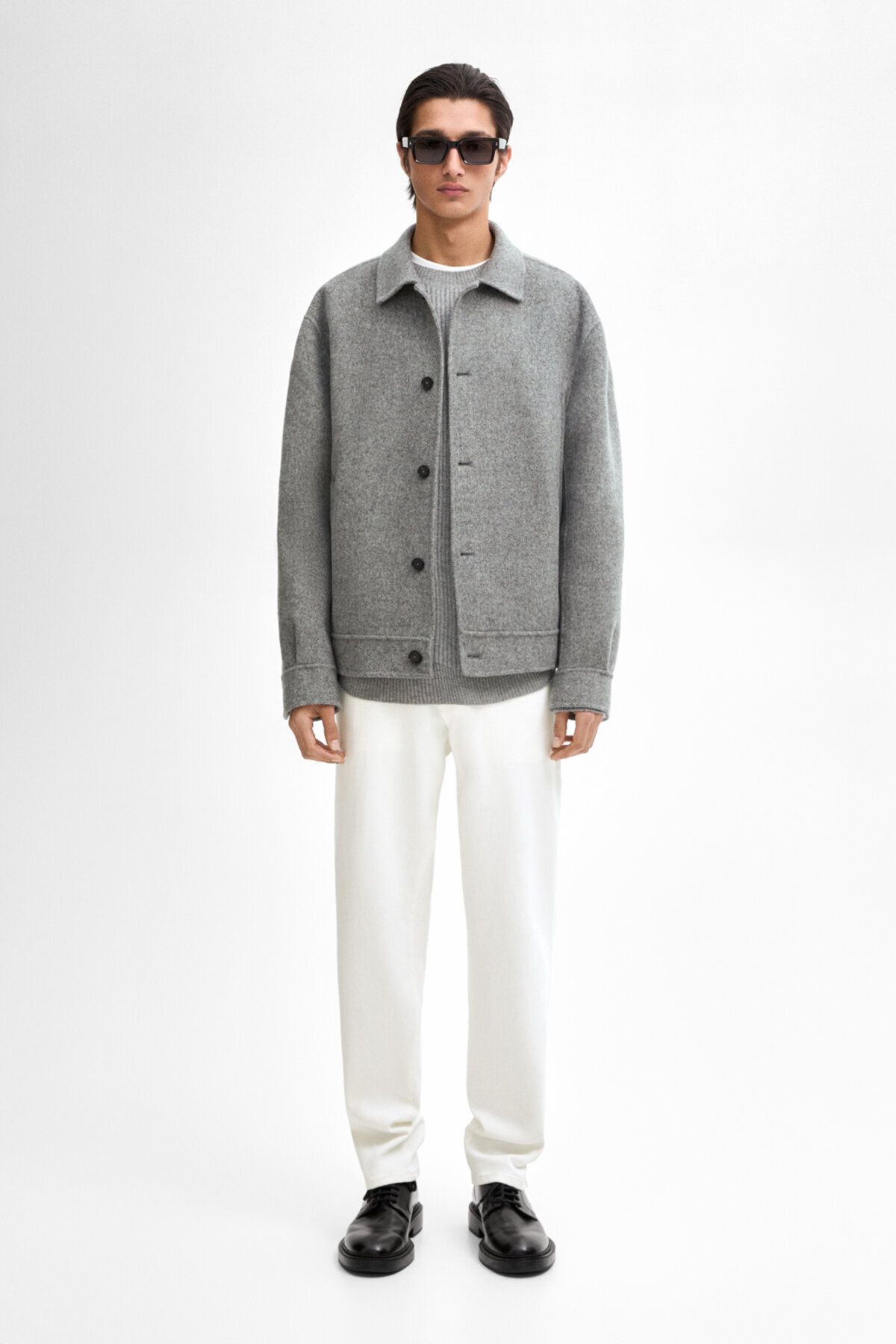 شلوار جین مخروطی نخی Massimo Dutti