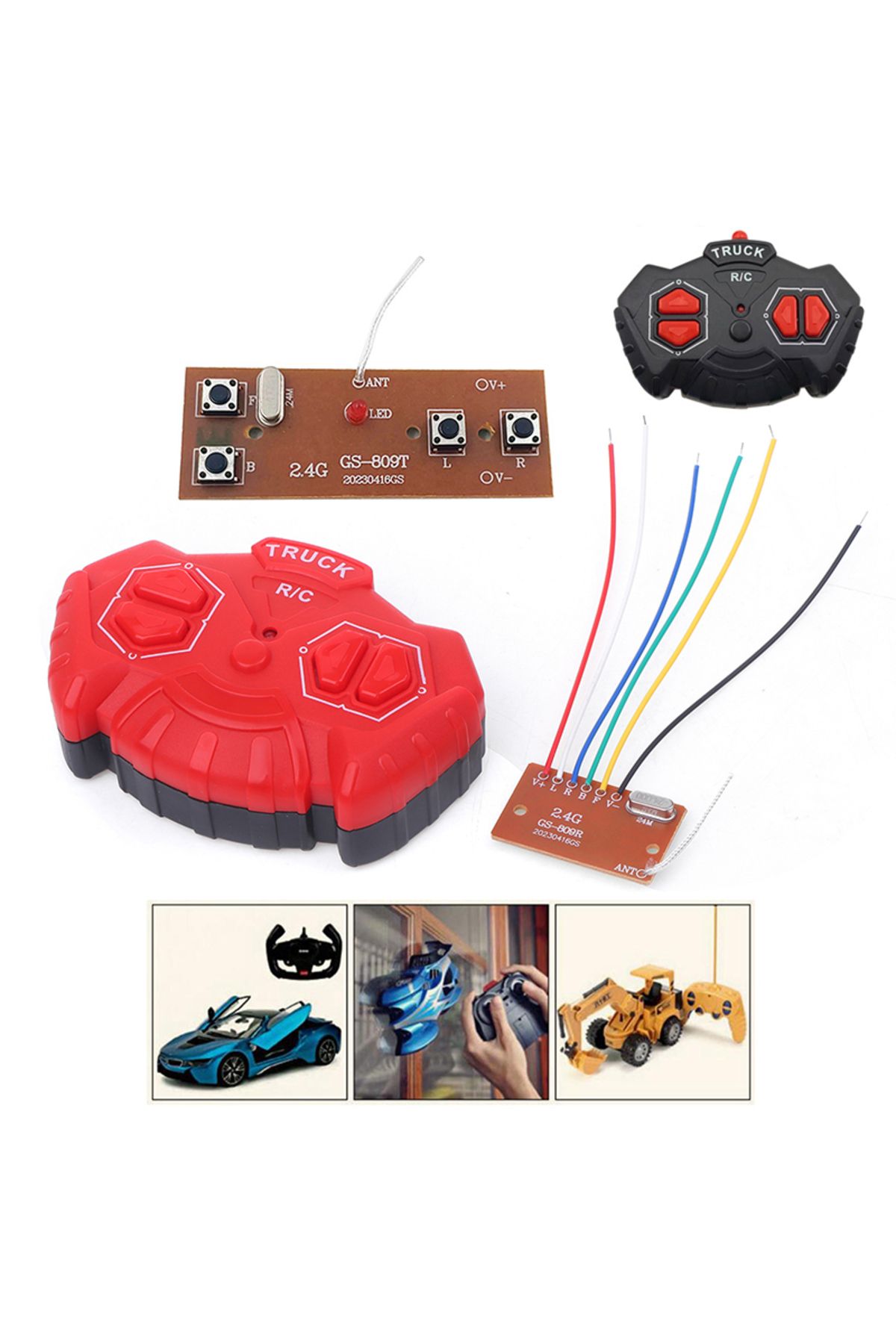 Choice-2.4G Four-way Remote Control Module 4CH RC Remote Control Transmitter Receiver Circuit Board Acce... 8
