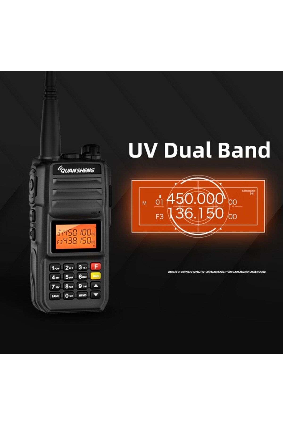 Choice-Quansheng TG UV2 Plus Walkie Talkie 10W Superheterodyne Portable Fm Two Way Radio Commutator Stat... 4