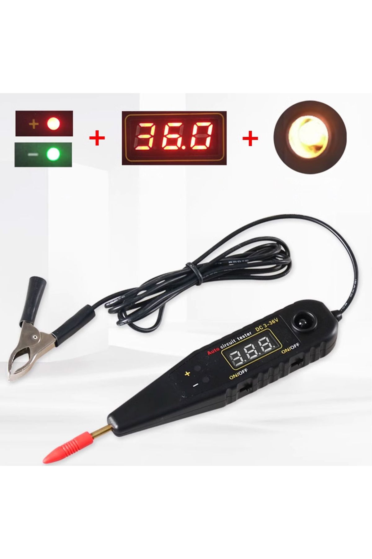 TWISTER.CK-DC36 Power Circuit Probe Tester Electrical System Tool Electrical Circuit Tester With Voltmeter M... 3