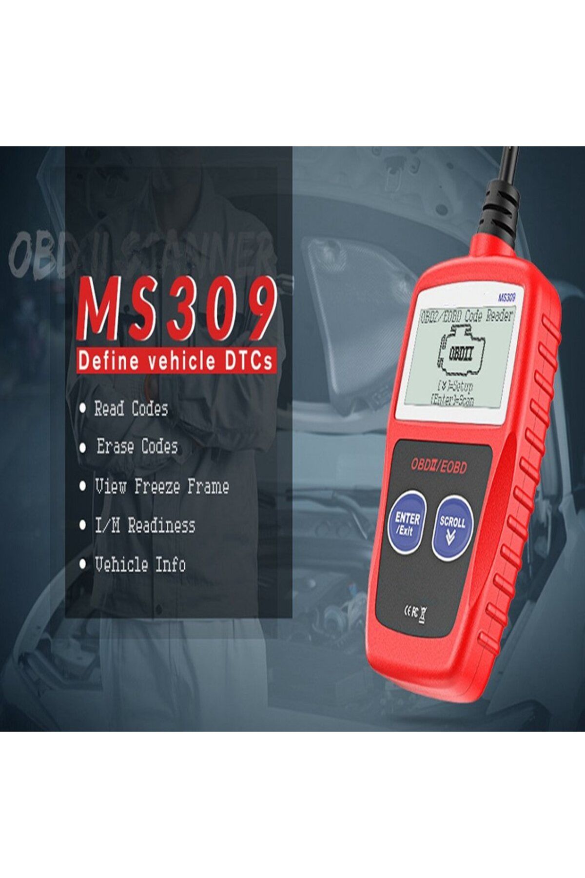 Choice-New MS309 Auto Diagnostic Tool OBD2 Scanner Code Reader Car MS 309 OBD 2 Car Diagnostic Engine Be... 6