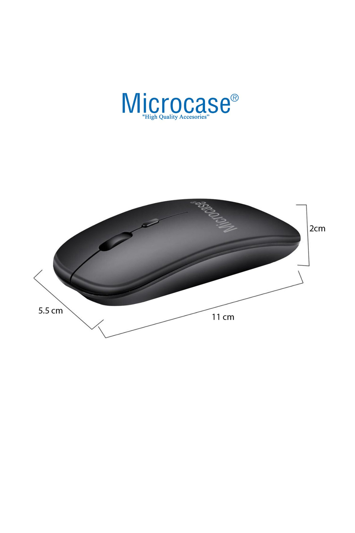 Microcase 2in1 Yuvarlak Tuşlu Bluetooth Kablosuz Klavye 800-1200