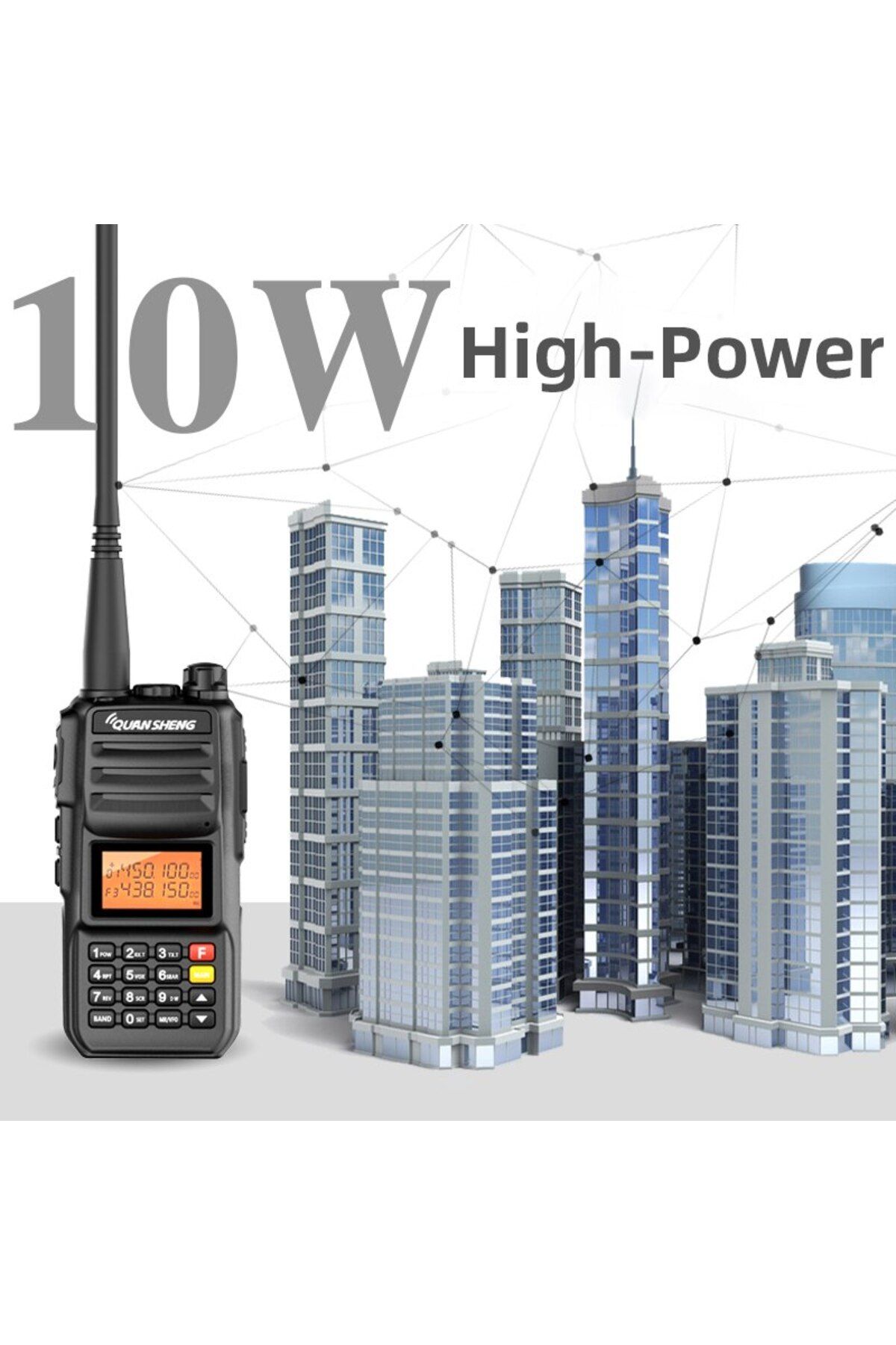 Choice-Quansheng TG UV2 Plus Walkie Talkie 10W Superheterodyne Portable Fm Two Way Radio Commutator Stat... 6