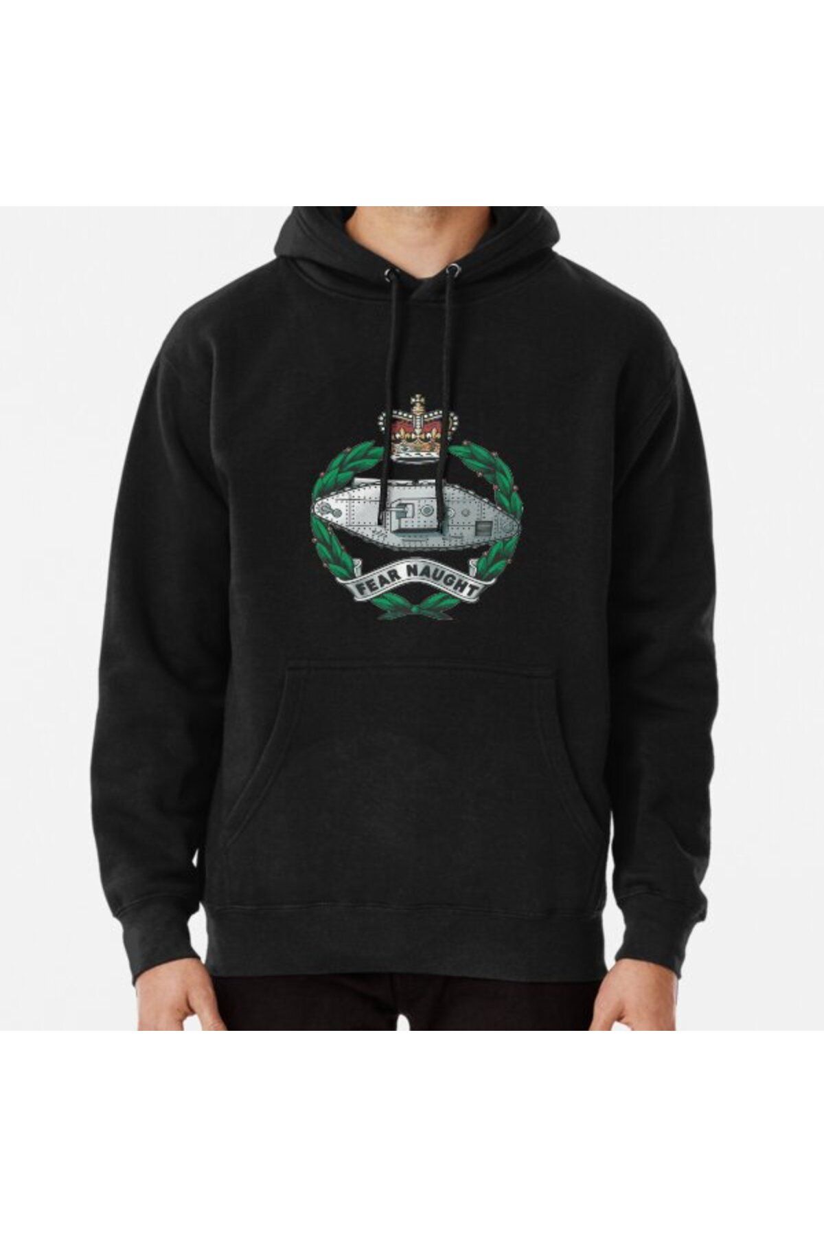 Hvit Stein Regimentul Tancurilor Regale - Hanorac Imprimat Armata Britanică Unisex - XL