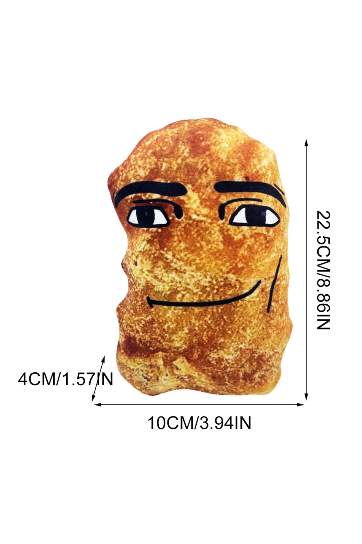 Shunmaii-Chicken Nugget Meme Plushies Toy Funny Big Chicken Block Plush Pillow Cute Chicken Nuggets Stuffe... 7