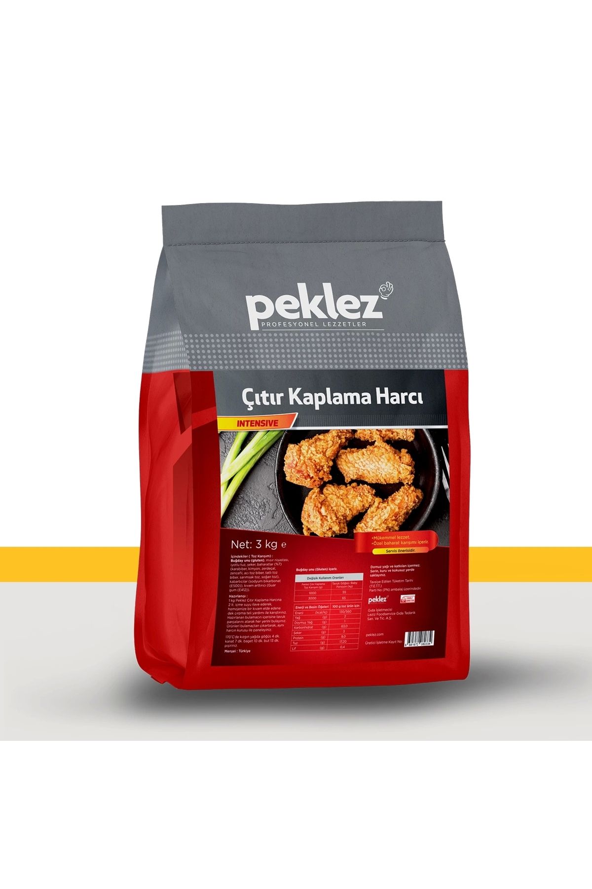 PEKLEZ Çıtır Kaplama Harcı 3 Kg