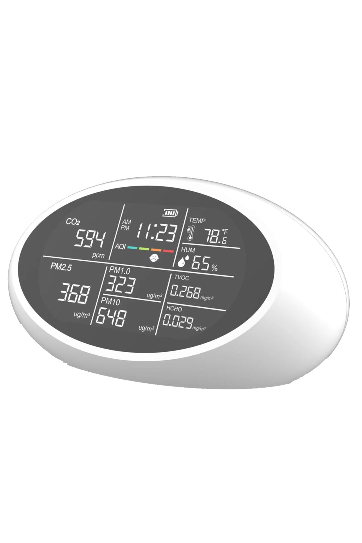 Choice-Dienmern DM605E Multi-functional Air Quality Monitor CO2/PM2.5/Temperature/Humidity Sensor Meter,... 4