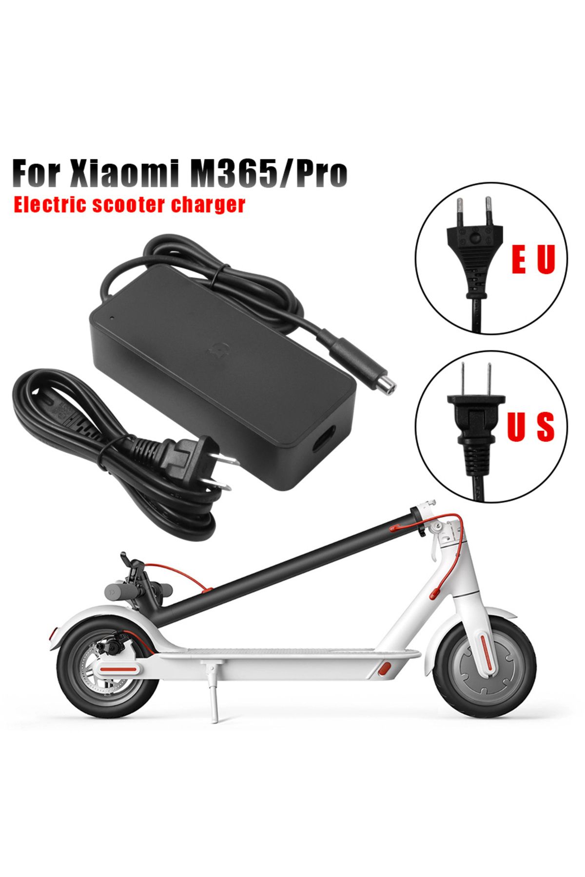 LCQPTW-Scooter Battery Charger EU /US Plug for Segway Ninebot ES1 ES2 ES4 for Xiaomi M365 1S Pro Pro2 El... 3